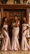 Blush Pink Off-shoulder Sweetheart Mermaid Long Trumpet Bridesmaid Dress, BD3259