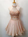 Charming  Two Pieces Beading Short Cheap Homecoming Dresses Online, CM572 - SposaBridal