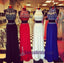 Beading Two Pieces Halter High Neck Gorgeous Prom Dresses, Sparkly Shining Prom Dresses, PD0624
