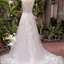 Lace Spaghetti Strap Sweetheart A-line Ivory Tulle Lace Long Wedding Dress, WD3034