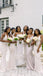 Mismatched Ivory Formal Elegant Mermaid Long Bridesmaid Dresses, BD3235