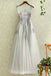 Scoop  A-line Lace Appliques Formal Elegant Bridesmaid Dresses, wedding guest dress, PD0343