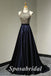Sexy Sequin And Satin Halter Sleeveless Backless A-Line Long Prom Dresses,PD3676
