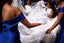 Royal Blue Off-shoulder Satin Mermaid Long Bridesmaid Dress, BD3256