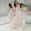 Sexy Off-shoulder Sweetheart Full Appliques Long A-line Wedding Dress, WD3048