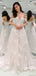 Sexy Off-shoulder Sweetheart Full Appliques Long A-line Wedding Dress, WD3048