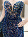 Sexy Strapless Sparkly Sweetheart Mermaid Sequin Long With Tail Prom Dress, PD2361