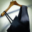 Simple Sexy Black Asymmetry A-line Mini Homecoming Dress, HD3059