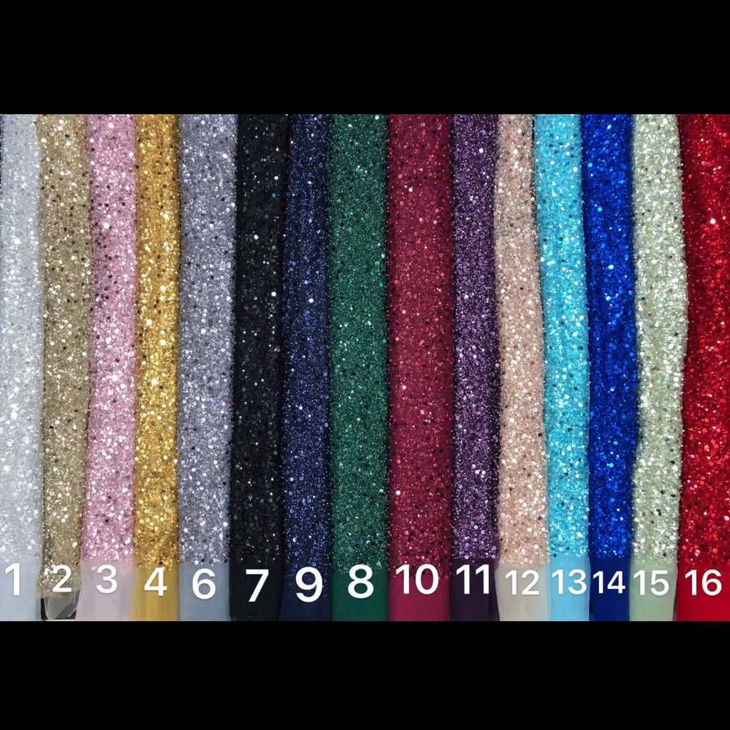 Champagne Sparkling Long Sleeves A-line Tulle Ankle-length Prom Dress, PD3240