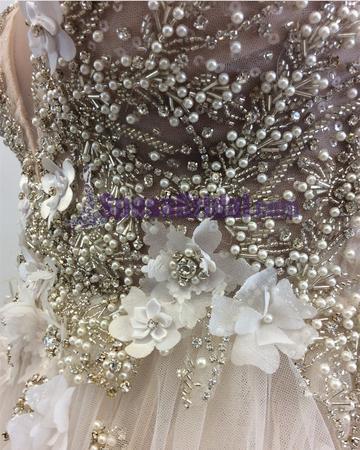 Deep V Neck Spaghetti Straps Sexy Prom Dresses, Most Popular Charming Prom dress, PD0695