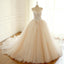 Cap Sleeve Lace Long Custom Cheap Custom Wedding Dresses, WD307 - SposaBridal