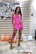 Sexy Sarkly Pink Sequin Spaghetti Straps V-Neck Sheath Mini Dresses/ Homecoming Dresses, PD3540
