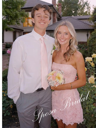 Sexy Lace Sweetheart Sleeveless Sheath Mini Dresses/ Homecoming Dresses, PD3670