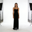 Sexy Black Jersey Spaghetti Straps Sleeveless Open Back Mermaid Prom Dress, PD4063