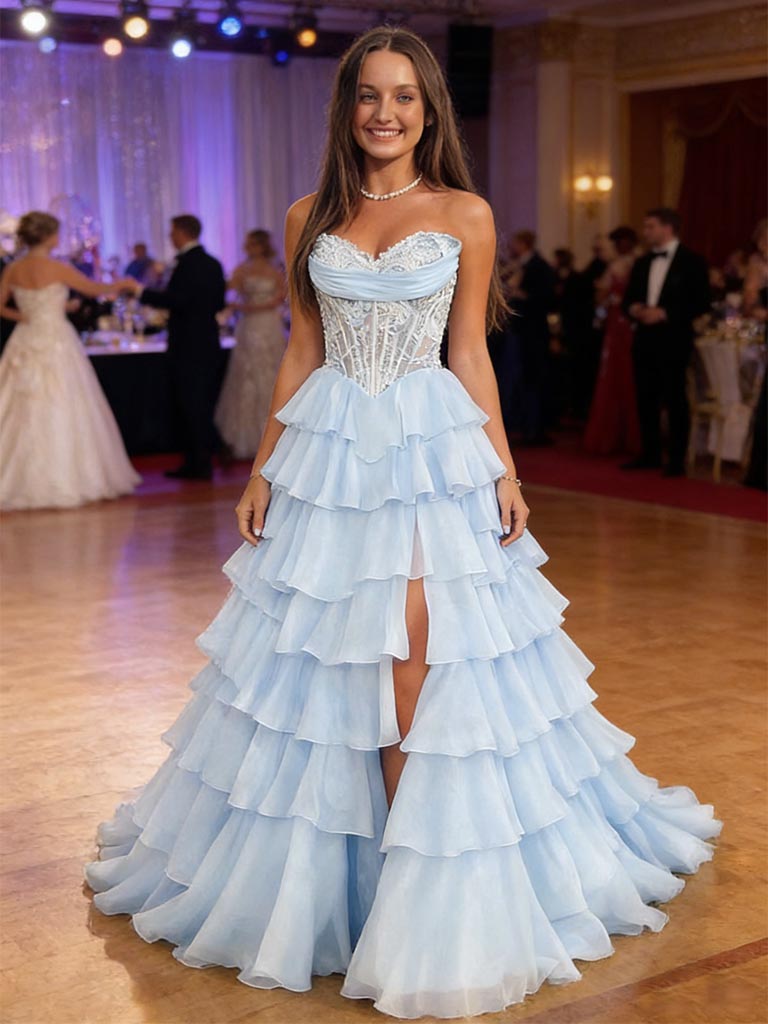 sexy light blue dress blue dress for baby girl Sexy A Line V Neck Light Blue Chiffon Beach Bridesmaid Dresses,