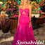 Sexy Sweetheart V-Neck Sleeveless A-Line Long Prom Dresses, PD3914