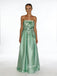 Elegant Satin Sweetheart Sleeveless Appliques A-Line Prom Dress, PD4062