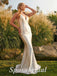 Sexy Spaghetti Straps V-Neck Open Back Mermaid Long Prom Dresses,PD3706