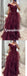 Sexy Tulle Off Shoulder V-Neck A-Line Long Prom Dresses, PD3787