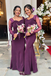 Elegant Lace Long Sleeves Floor-Length Mermaid Maxi Mermaid Bridesmaid Dresses, BD3410