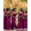 Sexy Mismatched FDY Fabric Mermaid Floor Length Bridesmaid Dresses, BD3360