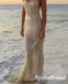 Sparkly Spaghetti Straps Sleeveless Mermaid Long Prom Dresses, PD3841