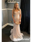 Sparkly Sweetheart Sleeveless Mermaid Long Prom Dresses, PD3808