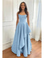 Elegant Crepe Sweetheart Sleeveless A-Line Floor Length Prom Dress, PD4108