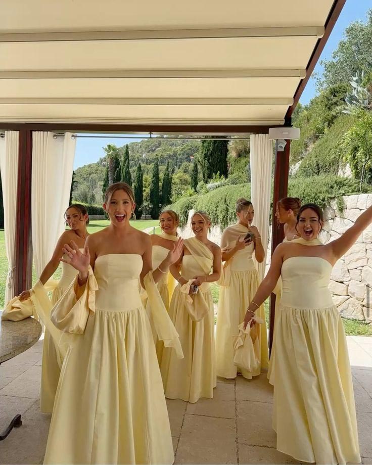 Sexy Strapless Soft Satin Sleeveless Floor-Length A-Line Maxi Mermaid Bridesmaid Dresses, BD3441