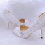 New White Lace Rhinestone Pearl Fish Mouth Wedding Shoes Bridesmaid Banquet Shoes