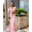 Off Shoulder Mermaid Maxi Long Wedding Guest Bridesmaid Dresses, BD3403