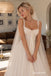 Square Neck Tulle Wedding Dress, Lace Applique Corset Bow Front A-Line Bridal Gown,WD3141