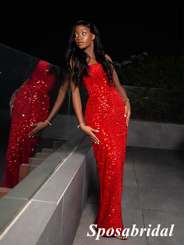 Sweetheart Velvet Long Mermaid Cheap Bridesmaid/Prom Dresses, PD0857