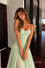 Strapless Sage Green Ruched Tulle A-Line Evening Dress, Sweetheart Neck Flowy Prom Gown, PD4359