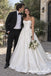 Strapless Sweetheart Neck Satin Corset Bodice Ball Gown Wedding Bridal Dress, WD3129