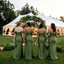 Elegant Olive Green Satin Off The Shoulder Mermaid Bridesmaid Dress for Wedding Party, BD3469