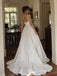 Ivory Matte Stretch Crepe Square Neck Thick Strap Corset Ball Gown Wedding Dress With Train,WD3135