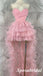 High Low Sweetheart Candy-Pink Tulle Long Prom Dress Formal PD3994