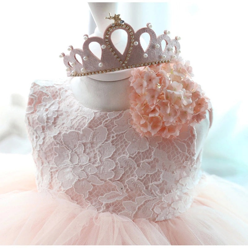 Cute Wedding Guest Dress Spaghetti Straps Tulle Unique A-Line Flower Girl Dresses, FG1464