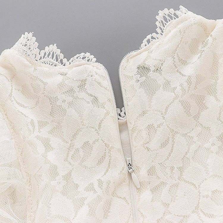 Cute Wedding Guest Dress Spaghetti Straps Lace Unique A-Line Flower Girl Dresses, FG1467