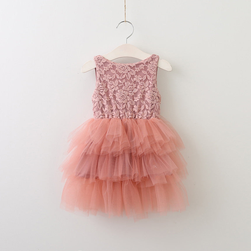 Sweet Wedding Guest Dress Spaghetti Straps Tulle Unique A-Line Flower Girl Dresses, FG1469