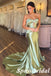 Sexy Sage Elastic Satin Sweetheart Mermaid Long Prom Dressest, PD3820
