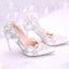 Crystal Heel Prom Evening Rhinestone Bridal Bridesmaid Shoes Evening Shoes