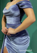 Sexy Velvet Off Shoulder V-Neck Long Sleeves Side Slit Mermaid Long Prom Dresses,PD3716