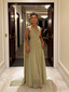 Elegant Chiffon Spaghetti Straps Cowl Mother Of The Bride Dresses, SFM013