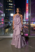 Elegant Lavender Strapless Ruffled Gown with 3D Floral Detail for Formal Events & Prom, PD4190