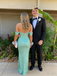 Gorgeous Mint Green Off-the-Shoulder Sequin Mermaid Prom Gown | Evening Dress, PD4205