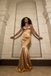 Elegant Bronze Gold Satin Spaghetti Straps Cowl Mermaid Long Evening Gown for Prom Wedding, PD4221