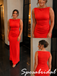 Classic Jersey Sleeveless Column Sheath Formal Dress, PD4274