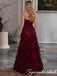 Luxe Burgundy Satin Strapless Sweetheart Formal Gown Tiered Ruffle Train, PD4277